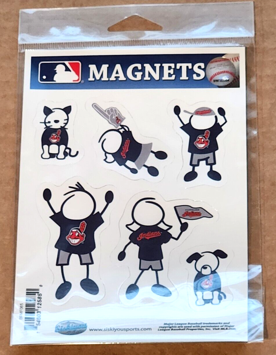 Cleveland Indians Family Magnets MLB Baseball