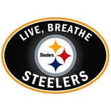 Pittsburgh Steelers Live-Breath Vinyl Auto or Flat Surface Decal (NFL)