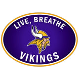 Minnesota Vikings Live-Breath Vinyl Auto or Flat Surface Decal (NFL)