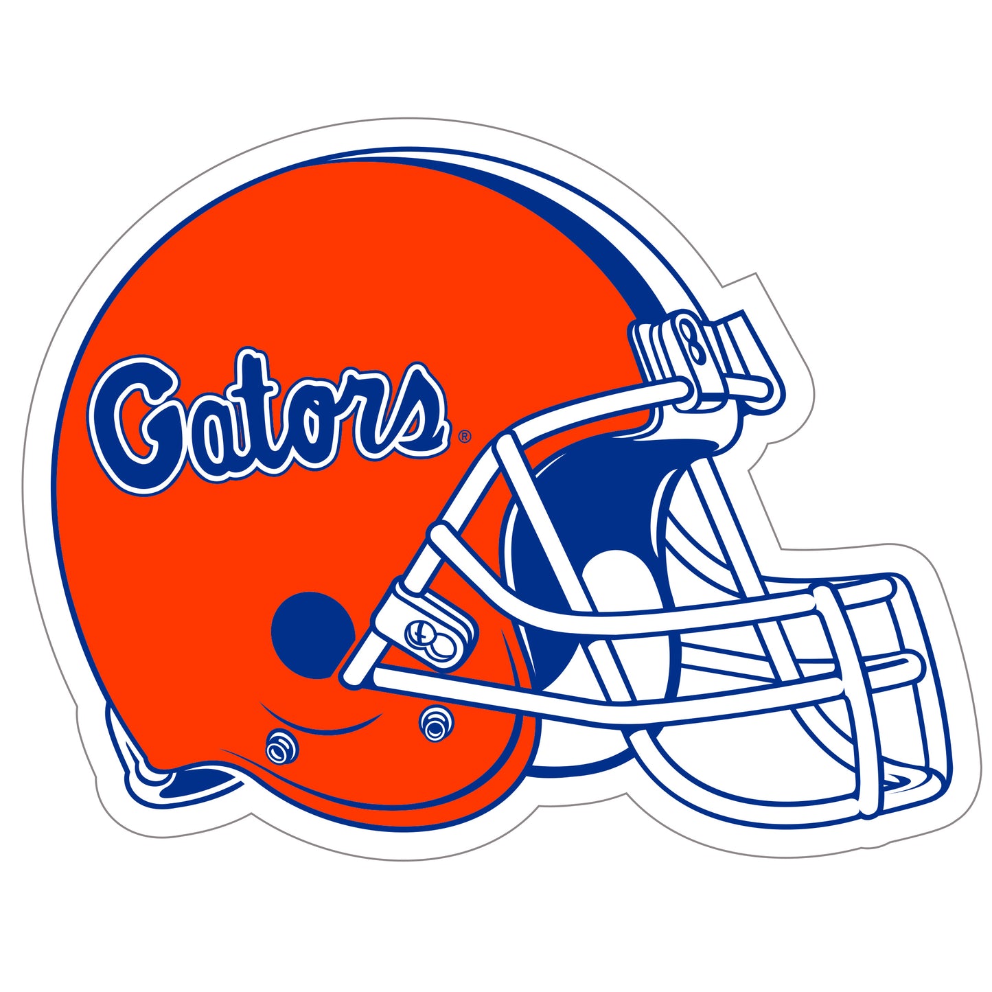 Florida Gators Helmet Vinyl Auto or Flat Surface Decal (NCAA)