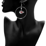 Kansas City Chiefs 2 inch Hoop Earrings NFL Licensed Football Jewelry