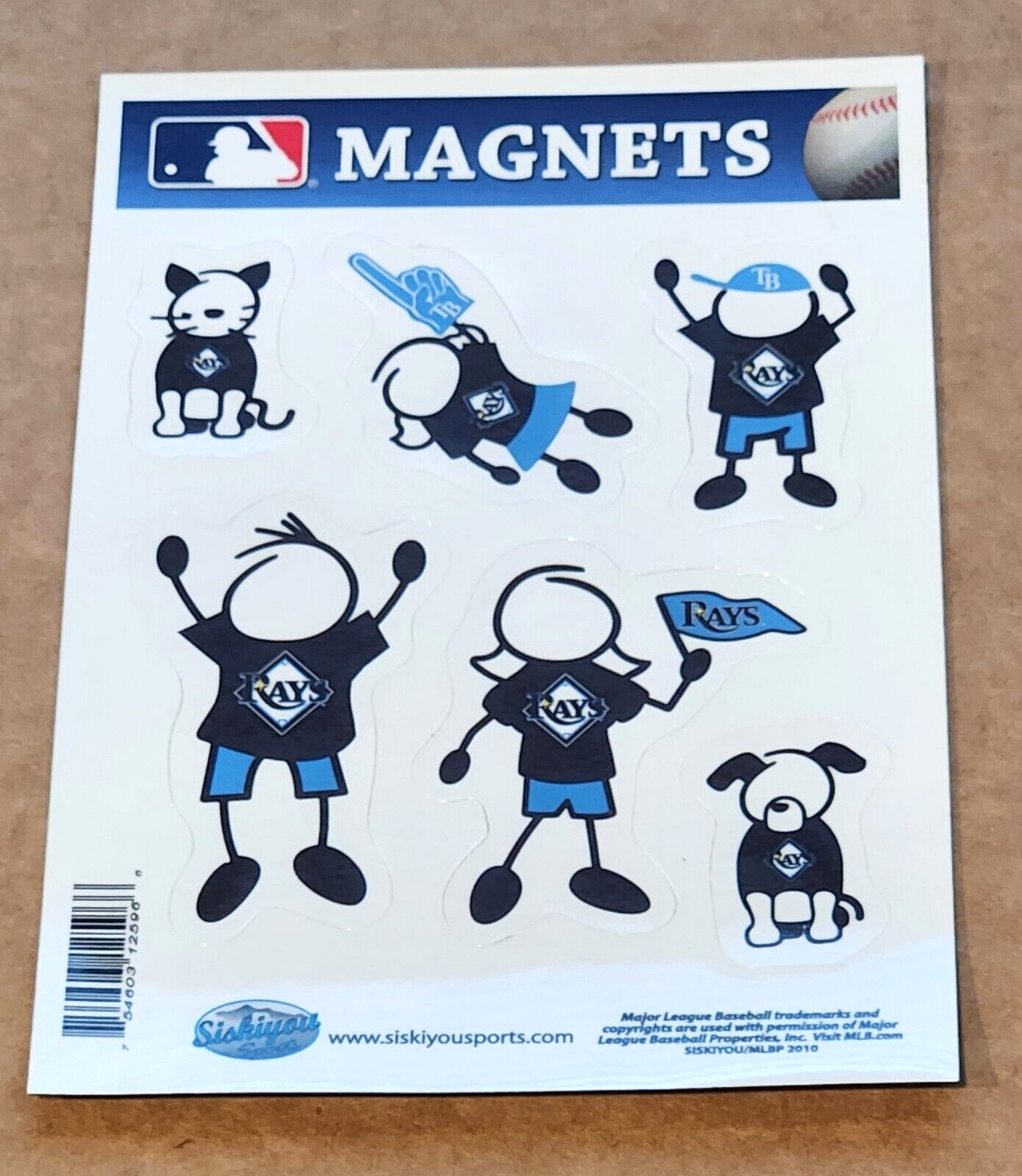 Tampa Bay Rays Family Magnets MLB Baseball