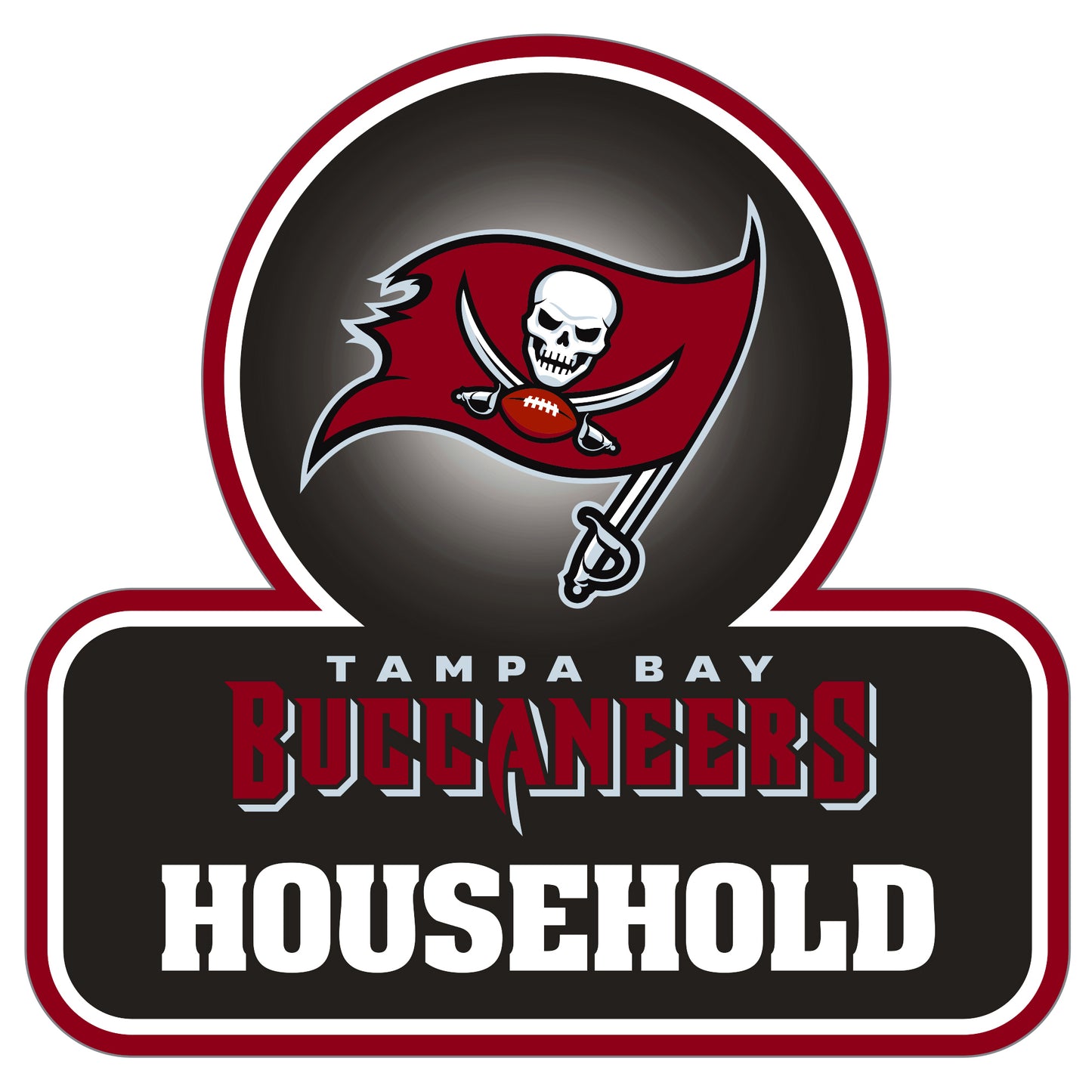 Tampa Bay Buccaneers Household Vinyl Auto or Flat Surface Decal NFL