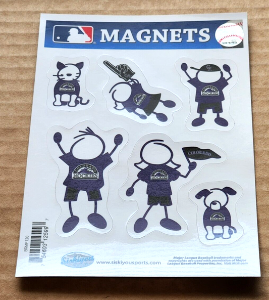 Colorado Rockies Family Magnets MLB Baseball