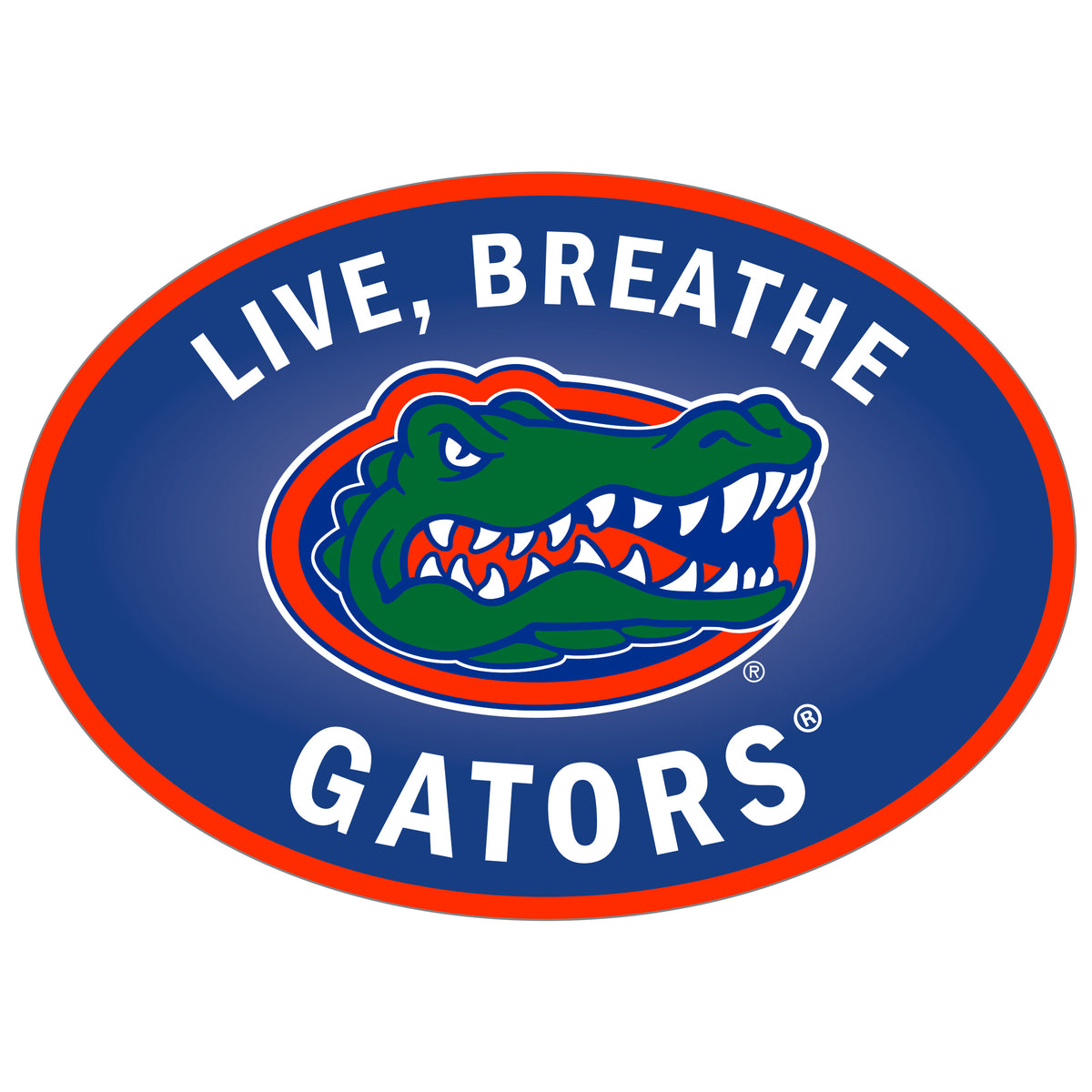 Florida Gators Live-Breath Vinyl Auto or Flat Surface Decal (NCAA)