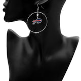 Buffalo Bills 2 inch Hoop Earrings NFL Licensed Football Jewelry