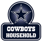 Dallas Cowboys Household Vinyl Auto or Flat Surface Decal NFL