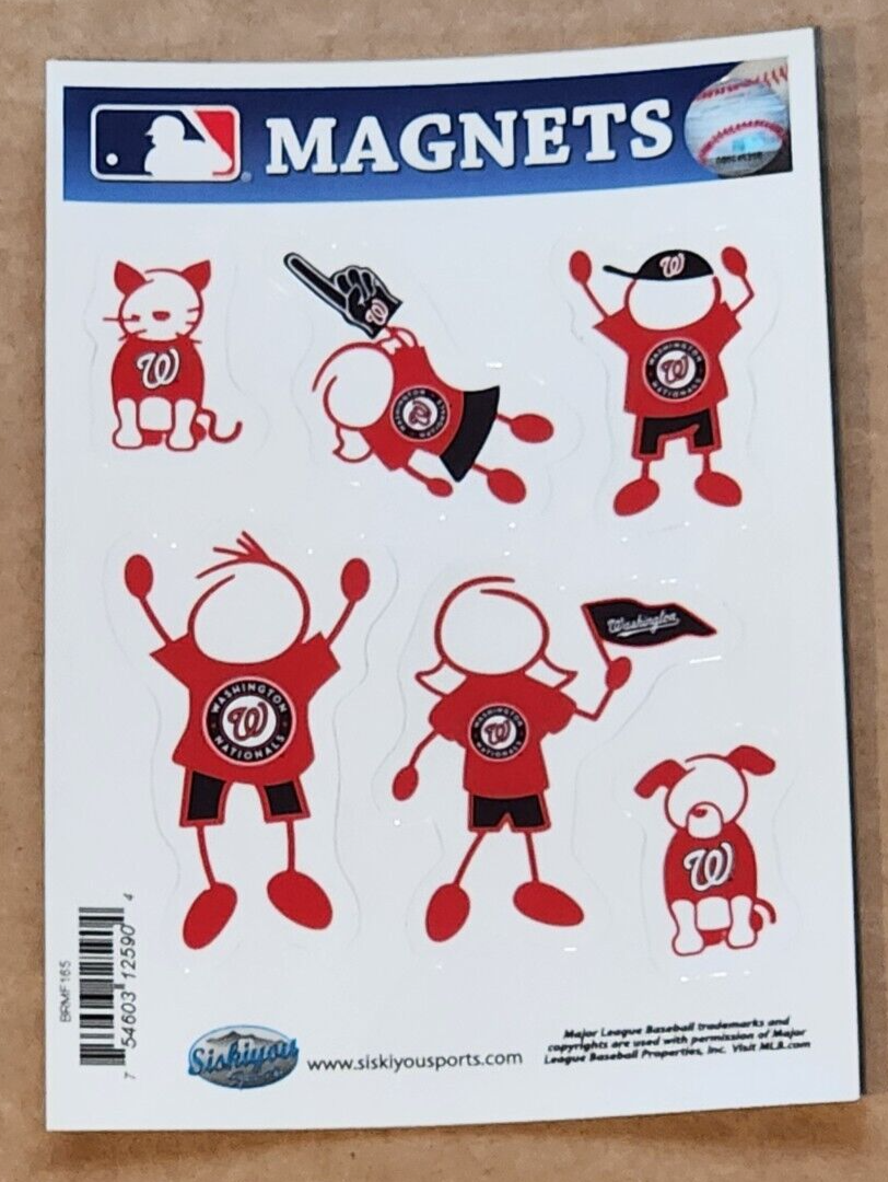 Washington Nationals  Family Magnets MLB Baseball