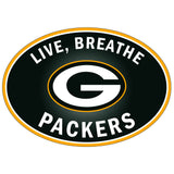 Green Bay Packers Live-Breath Vinyl Auto or Flat Surface Decal (NFL)
