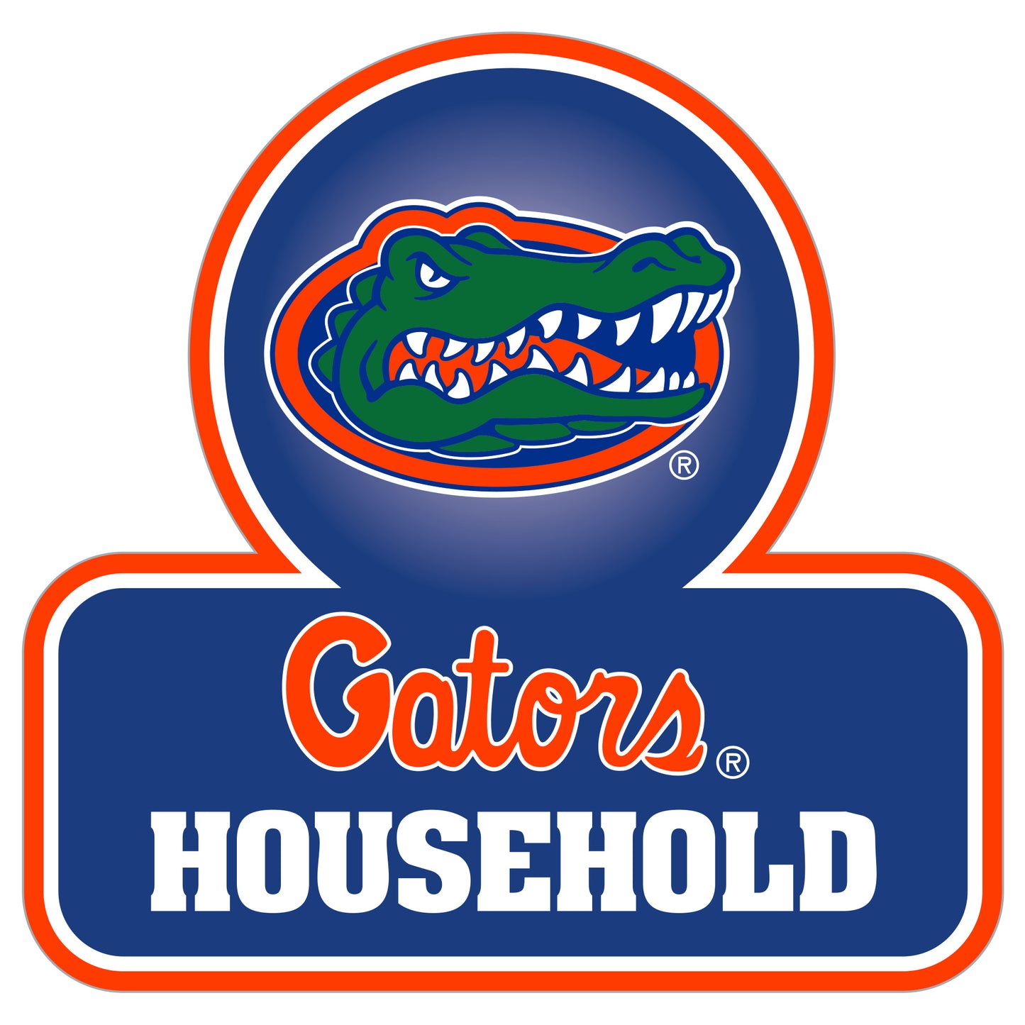 Florida Gators Household Vinyl Auto or Flat Surface Decal NCAA