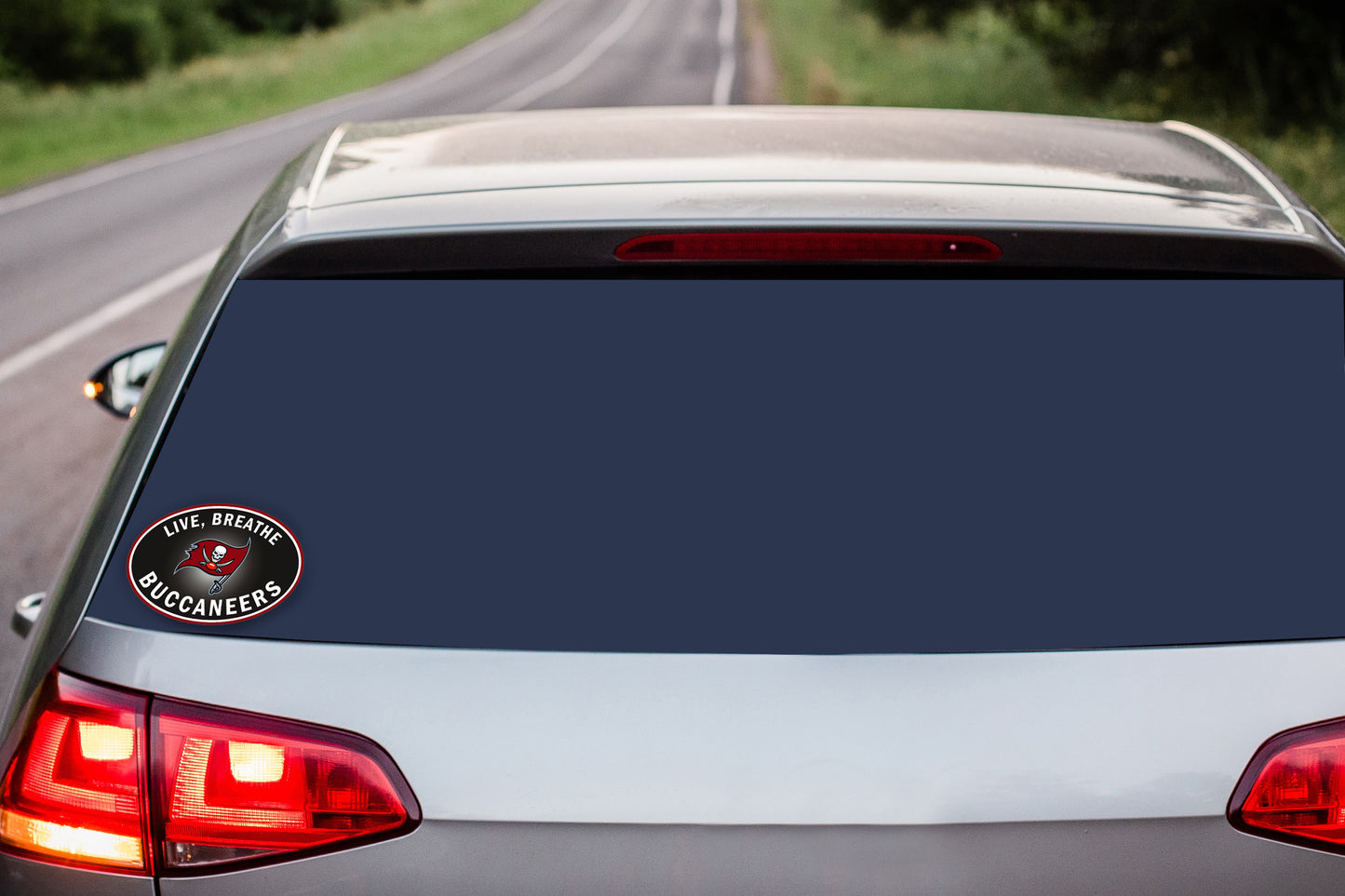 Tampa Bay Buccaneers Live-Breath Vinyl Auto or Flat Surface Decal (NFL)