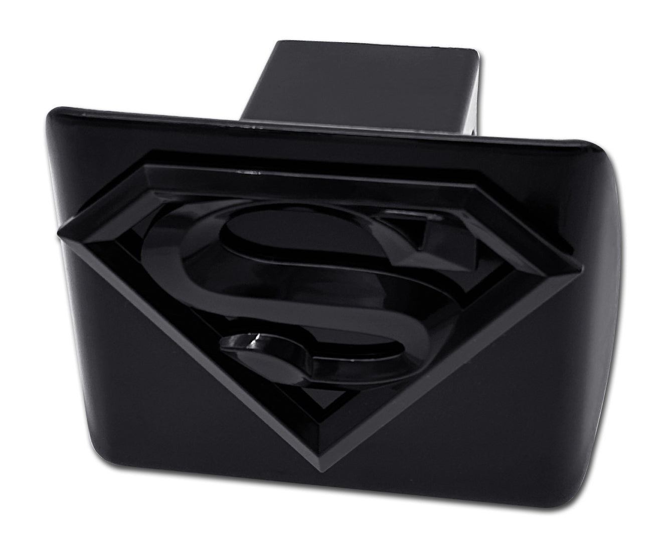Superman Chrome Metal Black Hitch Cover (3-D Emblem) DC Comics