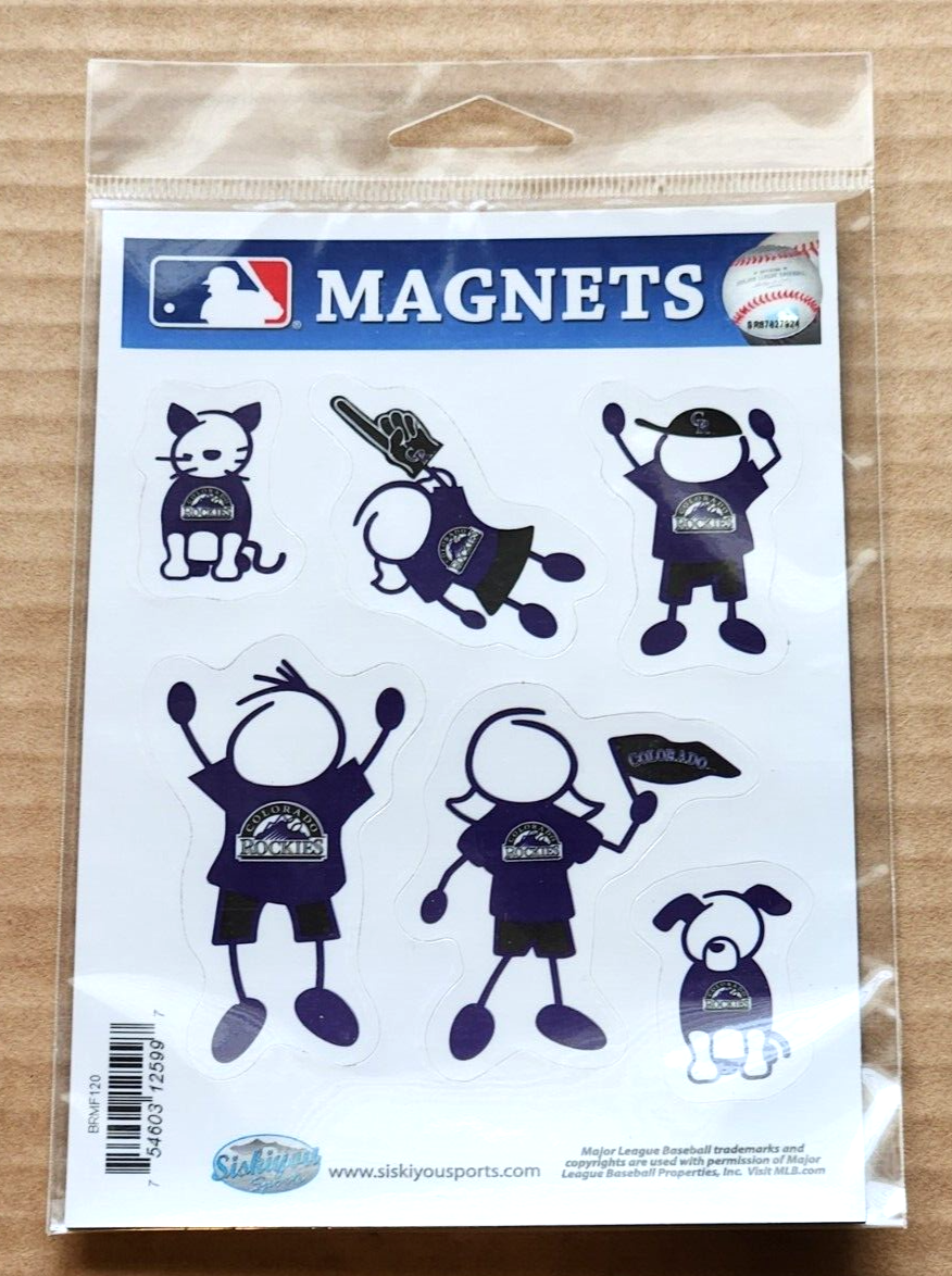 Colorado Rockies Family Magnets MLB Baseball