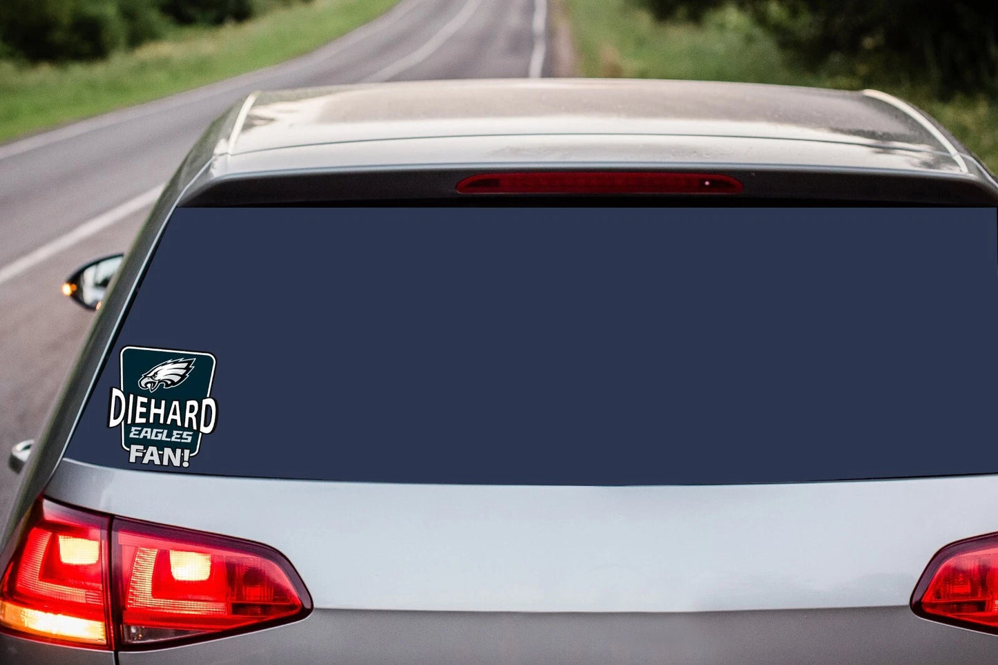 Philadelphia Eagles Die-Hard Fan Vinyl Auto or Flat Surface Decal NFL