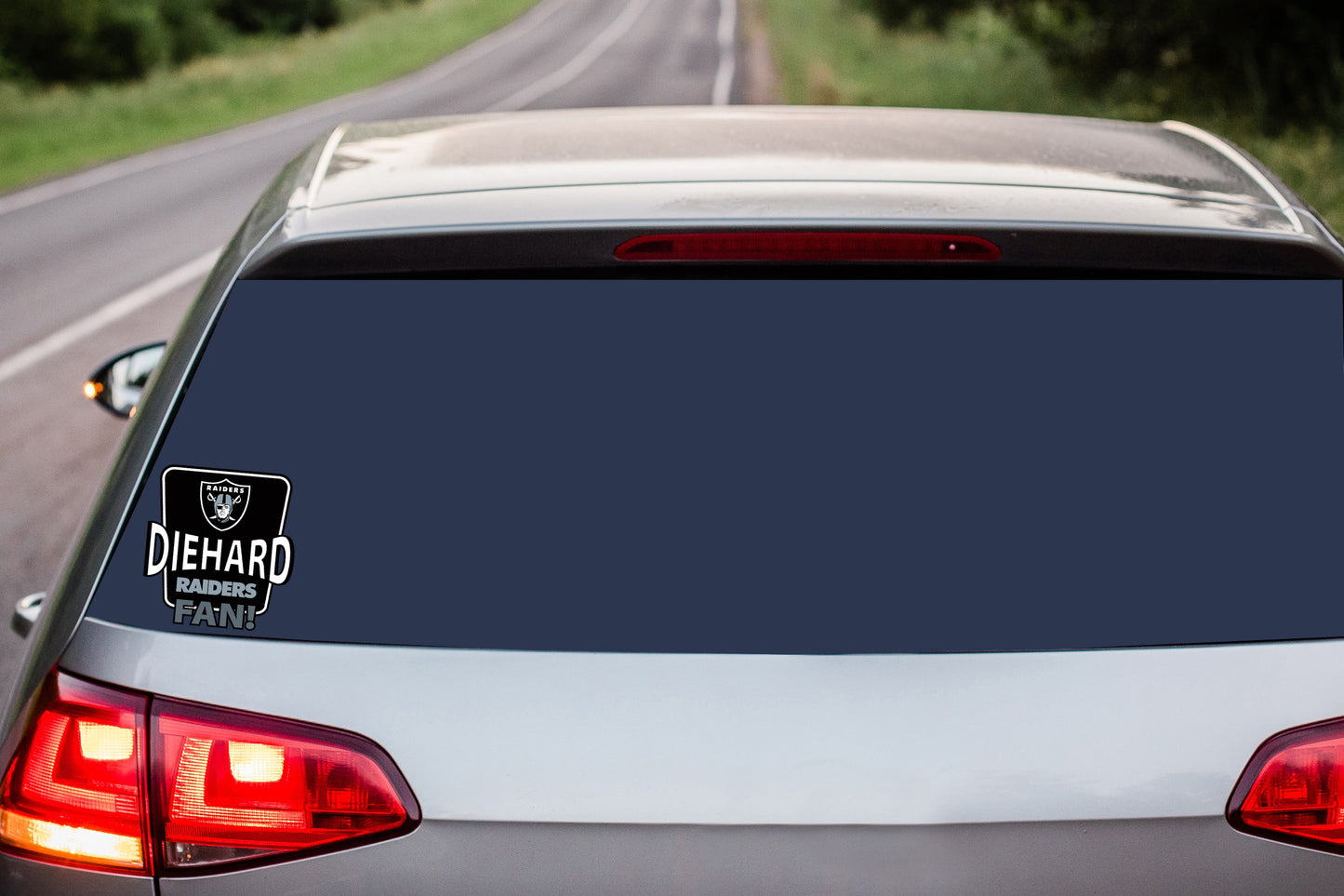 Las Vegas Raiders Die-Hard Fan Vinyl Auto or Flat Surface Decal NFL