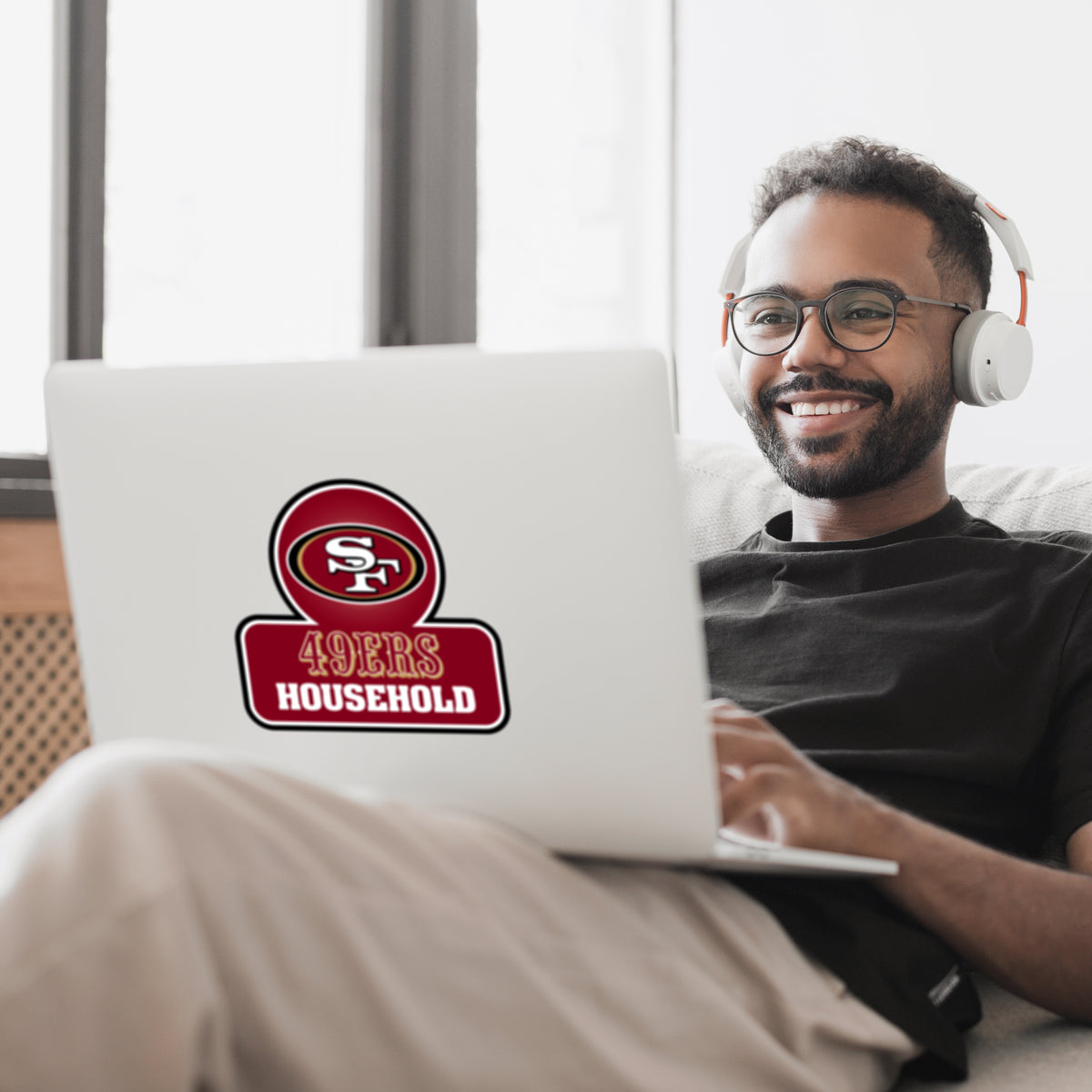 San Francisco 49ers Household Vinyl Auto or Flat Surface Decal NFL