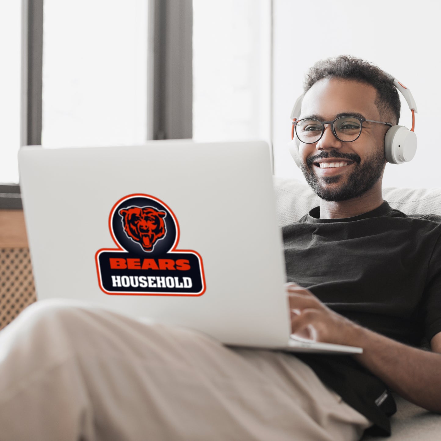 Chicago Bears Household Vinyl Auto or Flat Surface Decal NFL