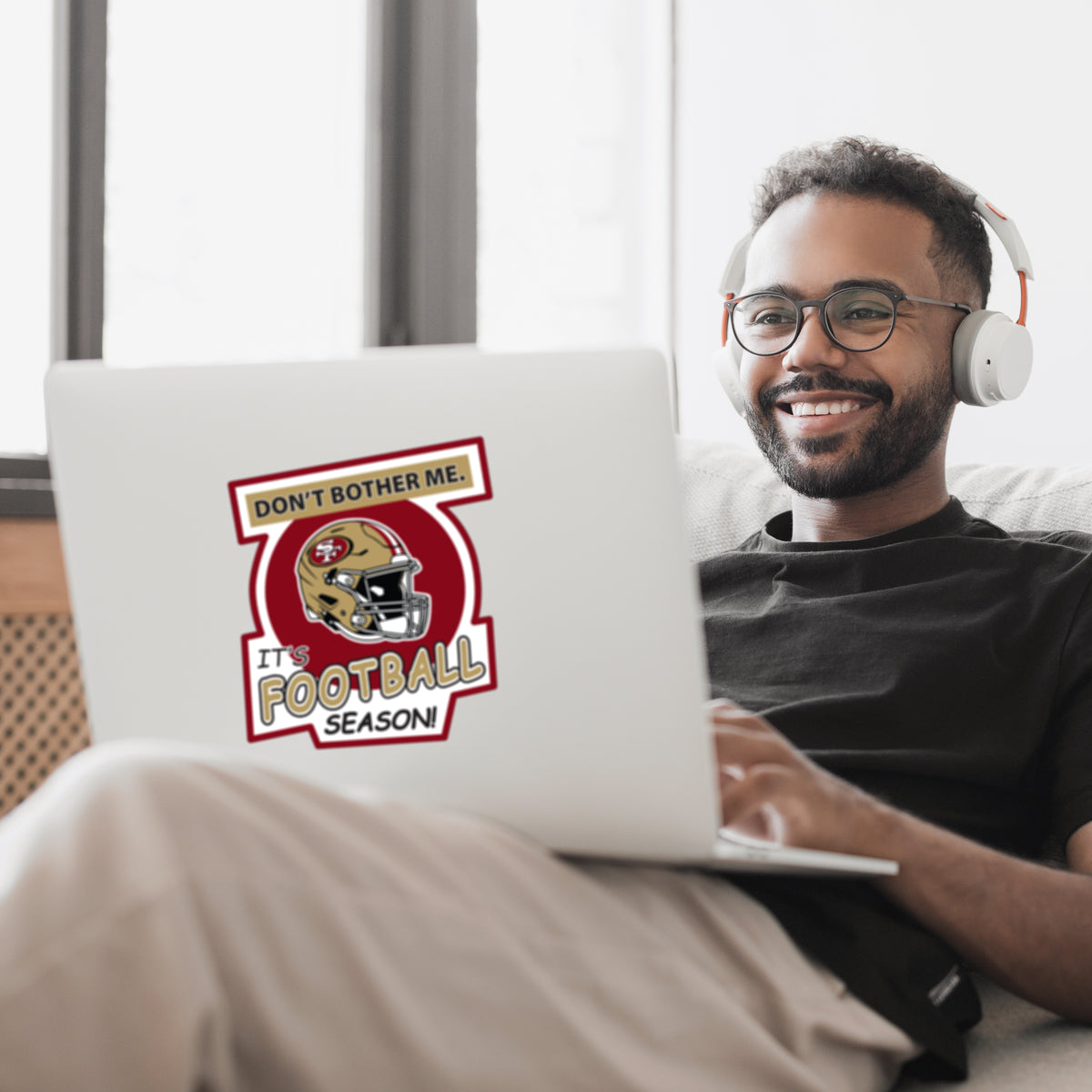 San Francisco 49ers Don't Bother Me Vinyl Auto or Flat Surface Decal NFL