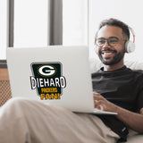 Green Bay Packers Die-Hard Fan Vinyl Auto or Flat Surface Decal NFL
