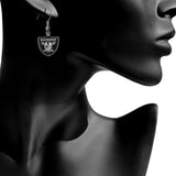 Las Vegas Raiders Dangle Earrings (Zinc) NFL Football