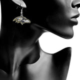 Baltimore Ravens Dangle Earrings (Zinc) NFL Football