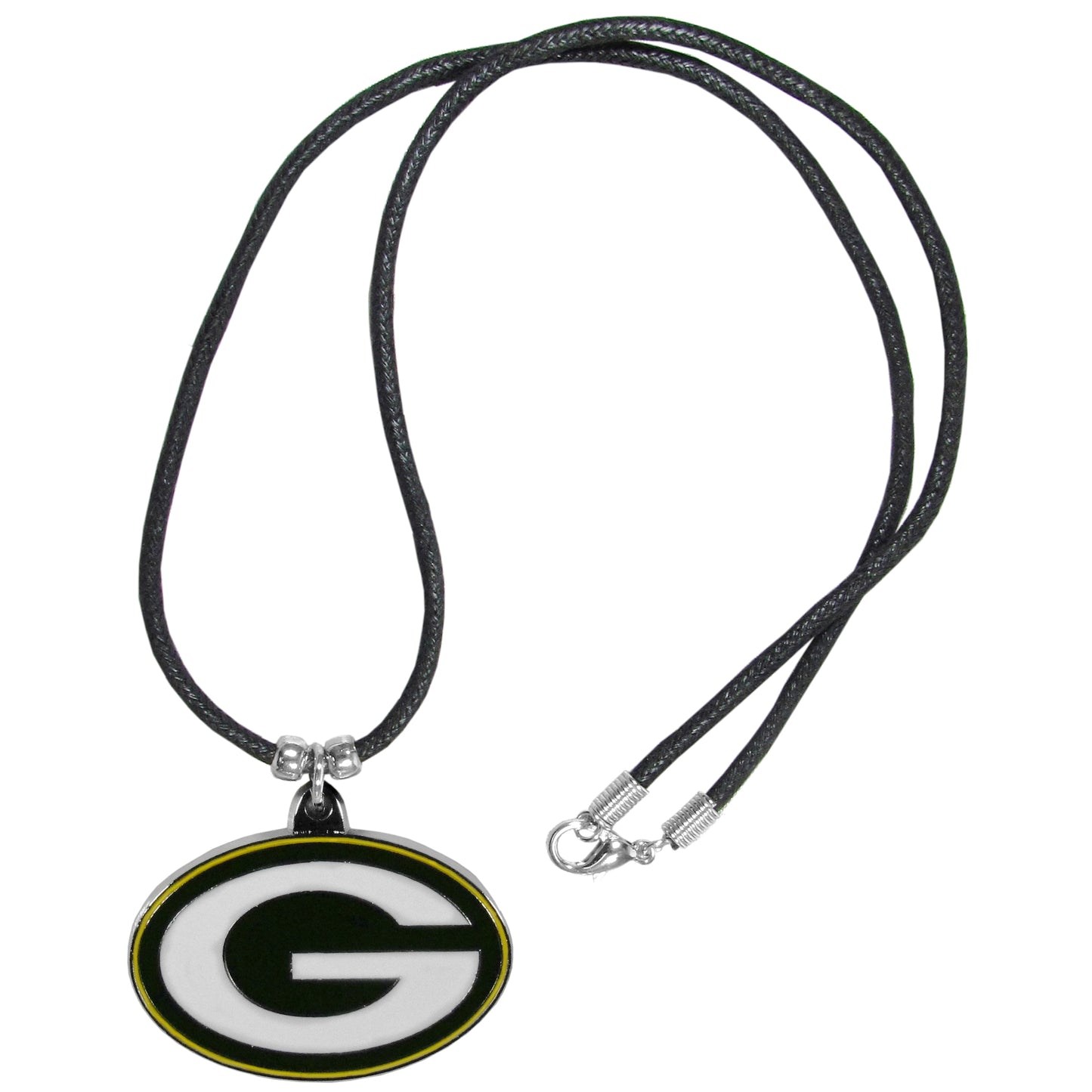 Green Bay Packers Cord Necklace NFL Football Jewelry