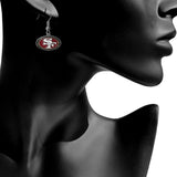 San Francisco 49ers Dangle Earrings (Zinc) NFL Football