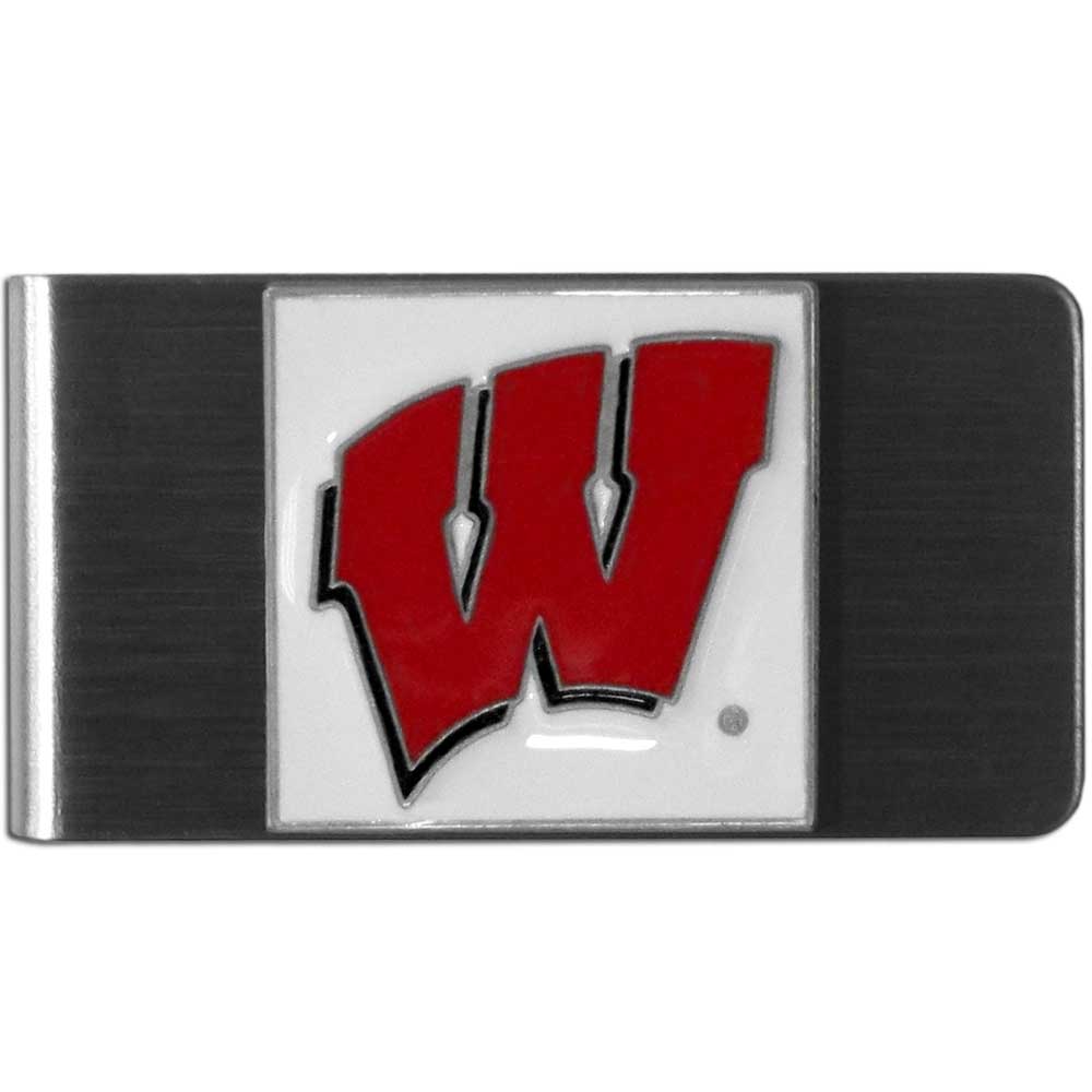 Wisconsin Badgers Stainless Steel Money Clip (NCAA)