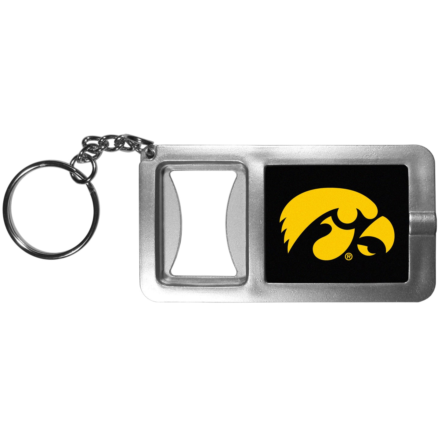 Iowa Hawkeyes Flashlight Key Chain with Bottle Opener NCAA