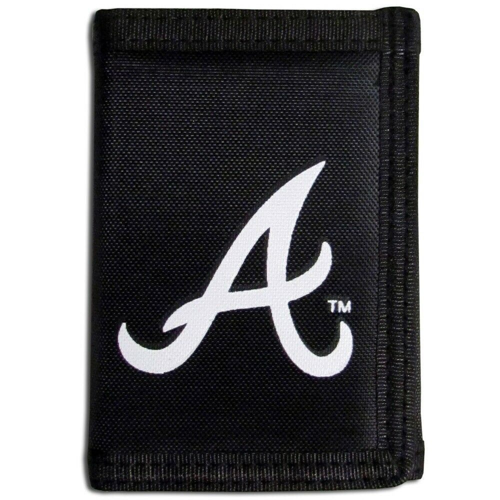 Atlanta Braves Trifold Nylon Wallet MLB Baseball