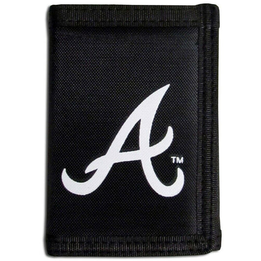 Atlanta Braves Trifold Nylon Wallet MLB Baseball