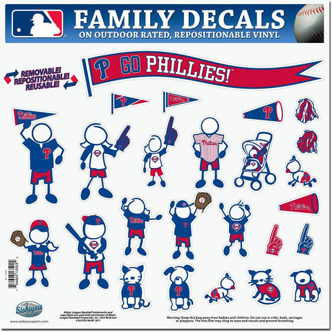 Philadelphia Phillies 25 Outdoor Rated Vinyl Family Decals MLB Baseball
