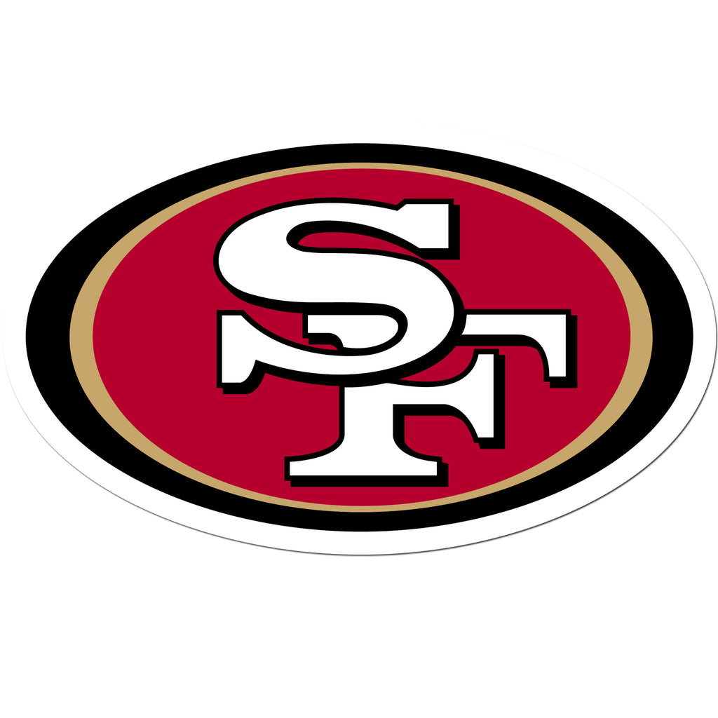 San Francisco 49ers Vinyl Logo Auto Decal (NFL Football)