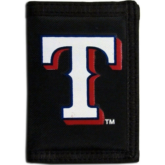 Texas Rangers Trifold Nylon Wallet MLB Baseball