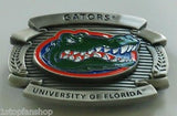Florida Gators Over-sized 4" Pewter Metal Belt Buckle (NCAA)