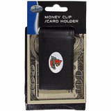 Louisville Cardinals Fine Leather Money Clip (NCAA) Card & Cash Holder (Oval)