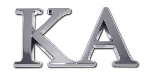 Greek Fraternity Kappa Alpha Chrome Auto Emblem