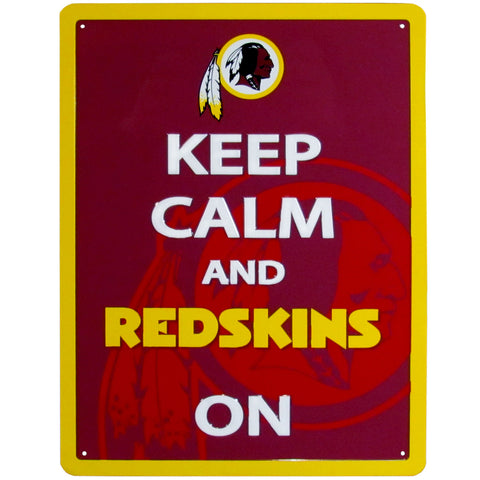 Washington Redskins "Keep Calm" Stamped Aluminum Sign (NFL)