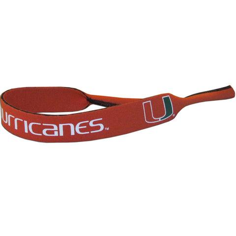 Miami Hurricanes 16" Neoprene Sunglasses Strap (Croakies) NCAA