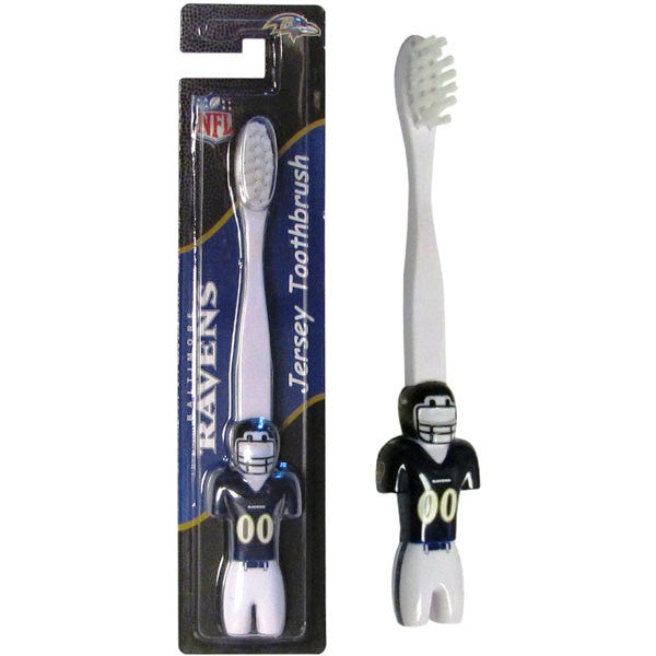 Baltimore Ravens Kids Soft Toothbrush NFL Licensed Football