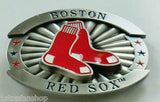 Boston Red Sox Over-sized 4" Pewter Metal Belt Buckle (MLB)