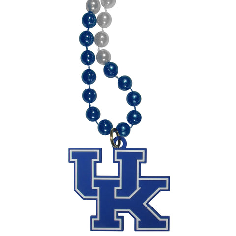 Kentucky Wildcats Mardi Gras Beads Necklace w/ Team Logo - NCAA