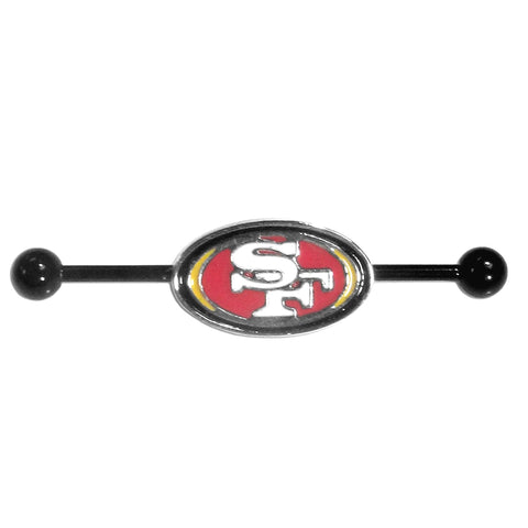 San Francisco 49ers Stainless Steel Industrial Slider Barbell NFL Football