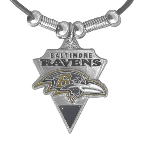 Baltimore Ravens Leather Cord Necklace (NFL) Football
