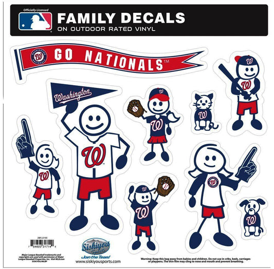 Washington Nationals Outdoor Rated Vinyl Family Decals MLB Baseball