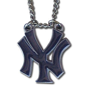 New York Yankees 22" Chain Necklace Metal Logo MLB Jewelry LG