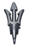 Arizona State Sun Devils Chrome Metal Auto Emblem (Black & Chrome Pitchfork) NCAA