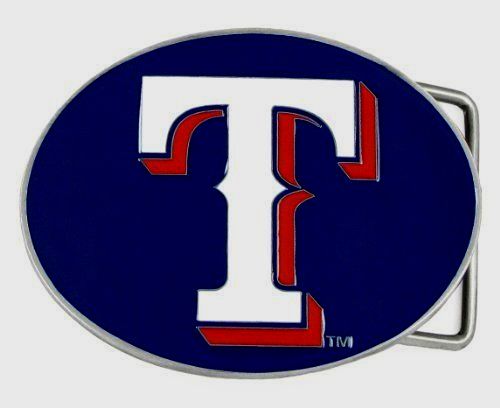 Texas Rangers Team Logo Belt Buckle (MLB Baseball) Licensed