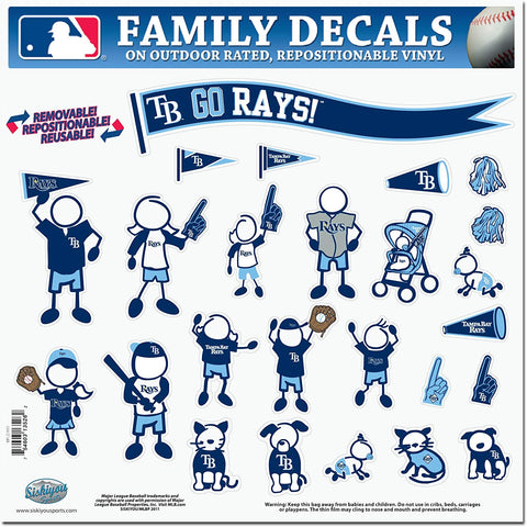 Tampa Bay Rays 25 Outdoor Rated Vinyl Family Decals MLB Baseball