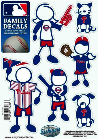 Philadelphia Phillies Outdoor Rated Vinyl Family Decals MLB Baseball